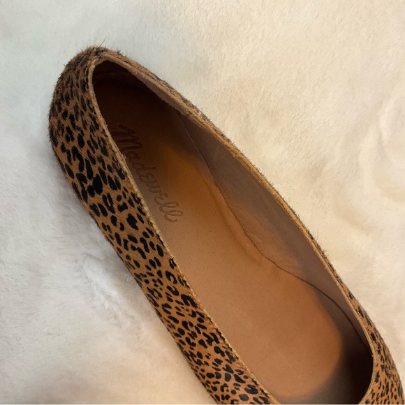 Madewell Cory Flat Leopard Print Calf Hair Sz 8.5 - Picture 12 of 12